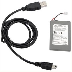Rechargeable Battery Plus Charging Cable For Sony Playstation Ps3 Wireless Controllers