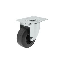 Caster Wheel With Plate Indoor outdoor Black 80MM