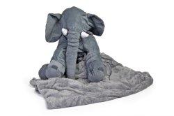 Nuovo Ellie Baby Pillow with Blanket in Grey
