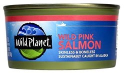 Wild Planet Alaska Pink Salmon Boneless & Skinless 6 Ounce Can Pack Of 12
