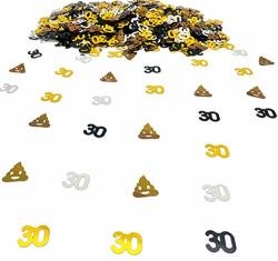 Funny 30TH Birthday Party Novelty Confetti Excellent Gift For Wife Husband Boyfriend Girlfriend Friend Sister Brother Dad Mom - The Perfect Decoration For Your 30 Party