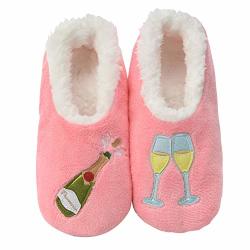 Snoozies Pairables Womens Slippers - House Slippers - Prosecco Pink - XL
