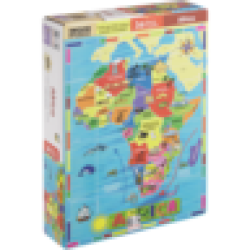 Wooden Africa Map Puzzle 36 Piece