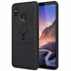 Xiaomi Mi Max 3 Case Xiaomi Mi Max 3 Phone Case With Deer Pattern Inspirational Shockproof Anti-fall Tpu Soft Edge And Fabric Back Cover
