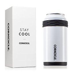 Corkcicle Arctican Insulated Can & Bottle Coozie White