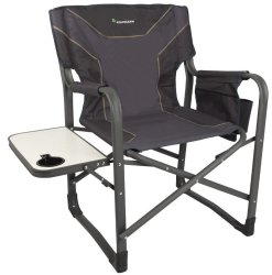 Kaufmann Directors Flat Frame Steel Chair - Grey