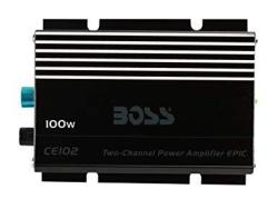 Boss Audio Systems CE102 2 Channel Car Amplifier - 100 Watts Full Range Class A b Ic Integrated Circuit