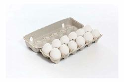 140 Pack Of Blank Egg Cartons 2X6 1 Dozen Egg Paper Pulp Cartons - No Grade