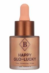 Liquid Highlighter & Illuminator Makeup Glow Drops All Natural Facial Hydrating & Shimmer Finish Happy Glo-lucky Face Bronzer With Dropper By Baja Bae 0.6FL Oz