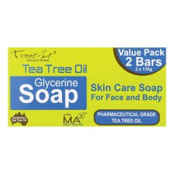 Treet It Glycerine Soap Value Pack 2 X 135G