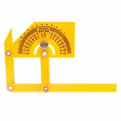 Motonupic Protractor Angle Finder W Articulating Arms Folding Ruler Measuring Template Izer - Level Table Swanson Stair Rule Plastic Angl Ruler Movable Cube Money