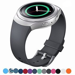 Lakvom Silicone Sport Style Watch Band For Samsung Gear S2 - Gray
