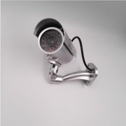 Emulational Fake Dummy Cctv Outdoor Security Camera With 29 Red Flashing Light