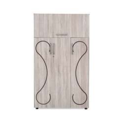 Modern 3 Door Wardrobe With Storage Flap