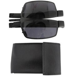 Eyekepper Thin Metal Frame Plastic Arms Folding Sunglasses