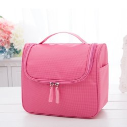 Large Travel Waterproof Makeup Cosmetic Bag - Pink
