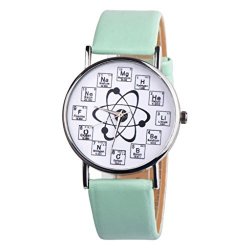 Watches For Women 2018 Fashion New Casual Quartz Watch Unique Ladies Chemical Element Wrist Watches Green