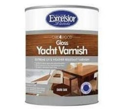 Excelsior Care 4 Wood Gloss Yacht Varnish Ebony 1LT