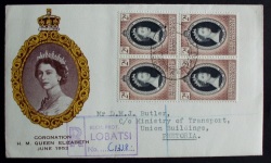 Letter Coronation Bechuanaland 1953
