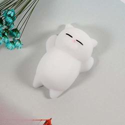 Panamat Mobile Phone Straps - Squishy Cat Phone Accessories Kawaii MINI Soft Silicone Squishi Animals Hand Squeeze Toys Funny Chick Polar Bear Rabbit 1 Pcs