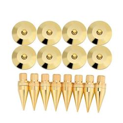 Speaker Spike Pad Kit Fosa 8 Pairs Pure Copper Spike Isolation Stand With Base Pad Feet Mat For Subwoofer Cd Audio Amplifier 36MM