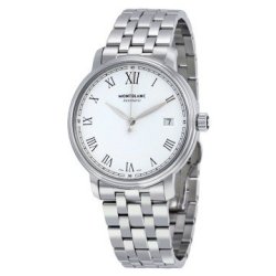 Montblanc Tradition White Dial Stainless Steel Automatic Men's Watch