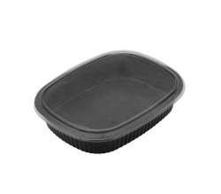 Oval Meal Tray + Lid T733+L734 - 10PK