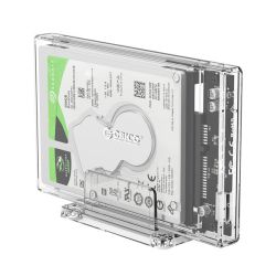 Orico 2.5 USB3.0 External Hard Drive Enclosure - Transparent
