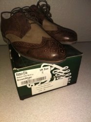 Brand New Watson Elite Leather And Canvas Mens Shoes