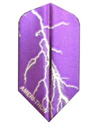 3 Sets 3463 Amerithon Purple silver Lightning Bolts Dart Flights