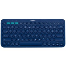 Logitech Wireless Keyboard - K380 Multi-device Bluetooth Keyboard - Blue - Us Int'l - Bt - Intnl Bluetooth 3.0 24 Month Battery Life 13