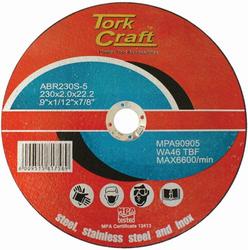 Tork Craft Cutting Disc Steel And Ss 230 X 2.0 X 22.2MM