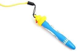 Duragadget Kids' Blue Chunky Stylus Pen W neck Strap & Duck Cap - Compatible With Gigabyte Gsmart Aku A1 Tuku T2 Rio R1