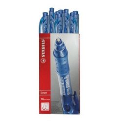 STABILO Click Ballpoint Pen Blue 10 Pack