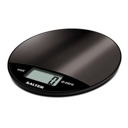 Salter Metallic Electronic Kitchen Scale Black