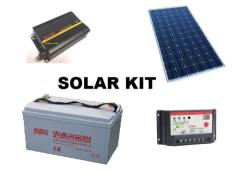 DIY 300W Solar Kit 120W Panel + 300W Inverter + 10A Controller + 50AH Battery 1 Year Warranty