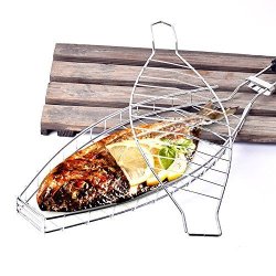 Mesh Barbecue - Camping Grill Rack Bbq Clip Folder Single Fish Grilling Basket Roast Meat Hinged - Other Tools Other Grill Rack Fish Skewer