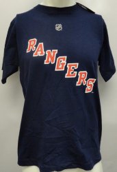 Authentic Reebok Nhl Hockey New York Rangers Donald Brashear 87 T-Shirt Shirt