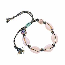 New Handmade Shell Bracelets Bracelets For Women Lace-up Beads Bracelets Women Jewelry Army Green