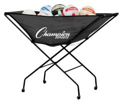 Champion Sports Collapsible VolleyBall Storage Cart