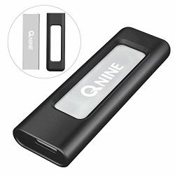 Qnine 512GB Extreme Portable SSD 2.2 Oz Weight USB C SSD External Hard Drive USB 3.1 High Speed External SSD For Macbook Pro Xbox One X Etc