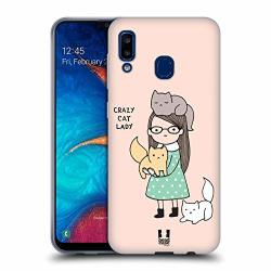Head Case Designs Crazy Cat Lady Reasons Why I'm Single Soft Gel Case Compatible For Samsung Galaxy A20 A30 2019