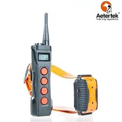 Aetertek AT-919C 1000M Remote One Dog Training Shock Collar Auto Anti Bark Submersible With Lcd Display