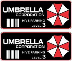 Shopforallyou Stickers & Decals Umbrella Corporation Hive Parking Level 3 Resident Evil Vinyl Decal Sticker Pair