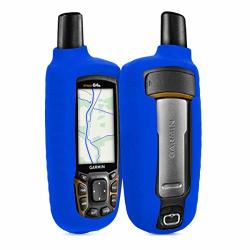 Wonderfulhz Case Compatible With Garmin Gpsmap 62 62S 62ST 62SC 62STC 64 64S 64ST 64SC - Silicone Protective Cover Skin - Outdoor Handheld Gps Navigator Accessories Blue