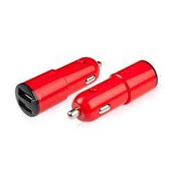 OEM Dual Usb Car Charger Red