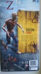 Jazwares World War Z Civilian Zombie Action Figure By