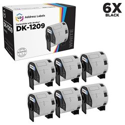 Ld Compatible Address Label Roll Replacement For BrOther DK-1209 1.1 In X 2.4 In 800 Labels 6-PACK