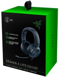 Razer - Kraken X Lite Ultralight Gaming Headset: 7.1 Wired Gaming Headset Pc gaming