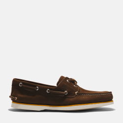Timberland Authentic 2-EYE Boat Shoe For Men In Dark Brown - 10 Dark Brown